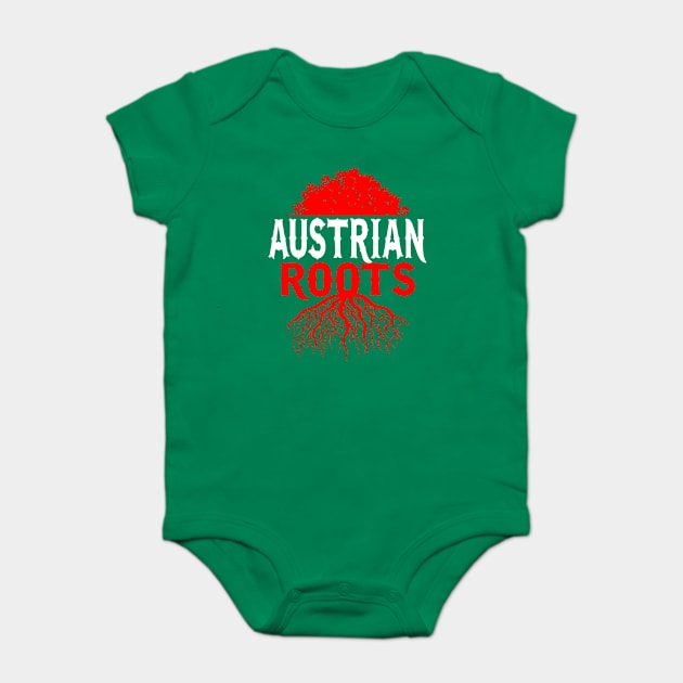 Austrian Roots - Austria Homeland Gift Baby Bodysuit by biNutz